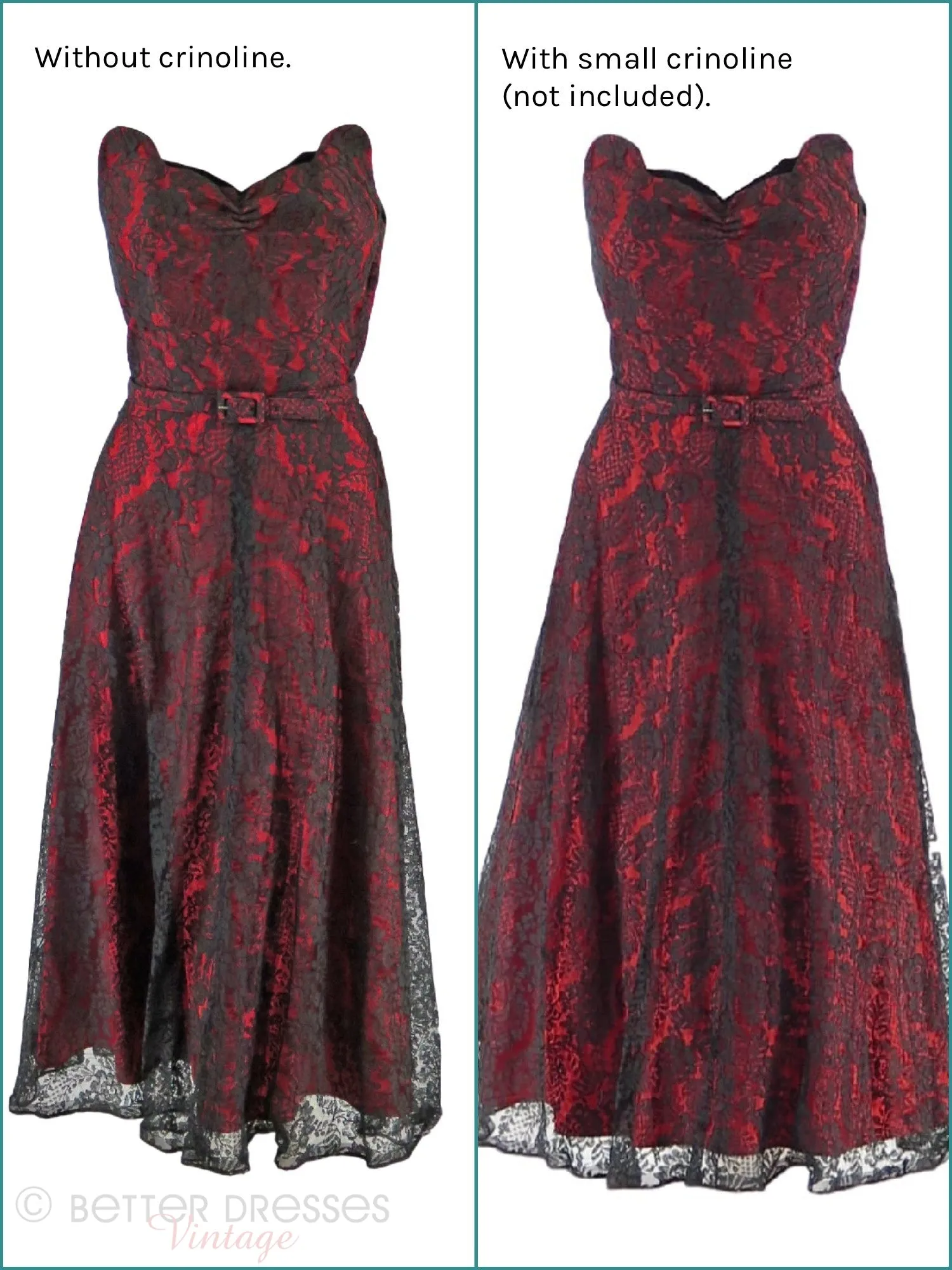 40s/50s Strapless Dress & Bolero Set - sm