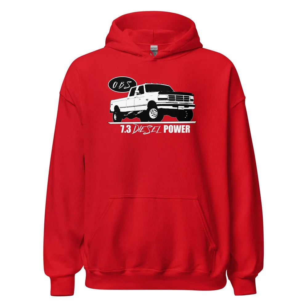 7.3 Powerstroke Hoodie Sweatshirt Based on 90's OBS Crew Cab F250 / F350