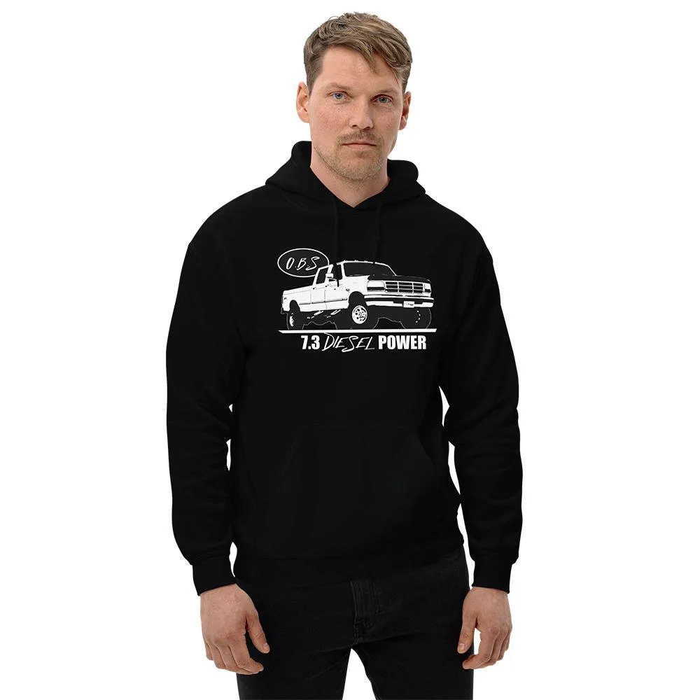 7.3 Powerstroke Hoodie Sweatshirt Based on 90's OBS Crew Cab F250 / F350