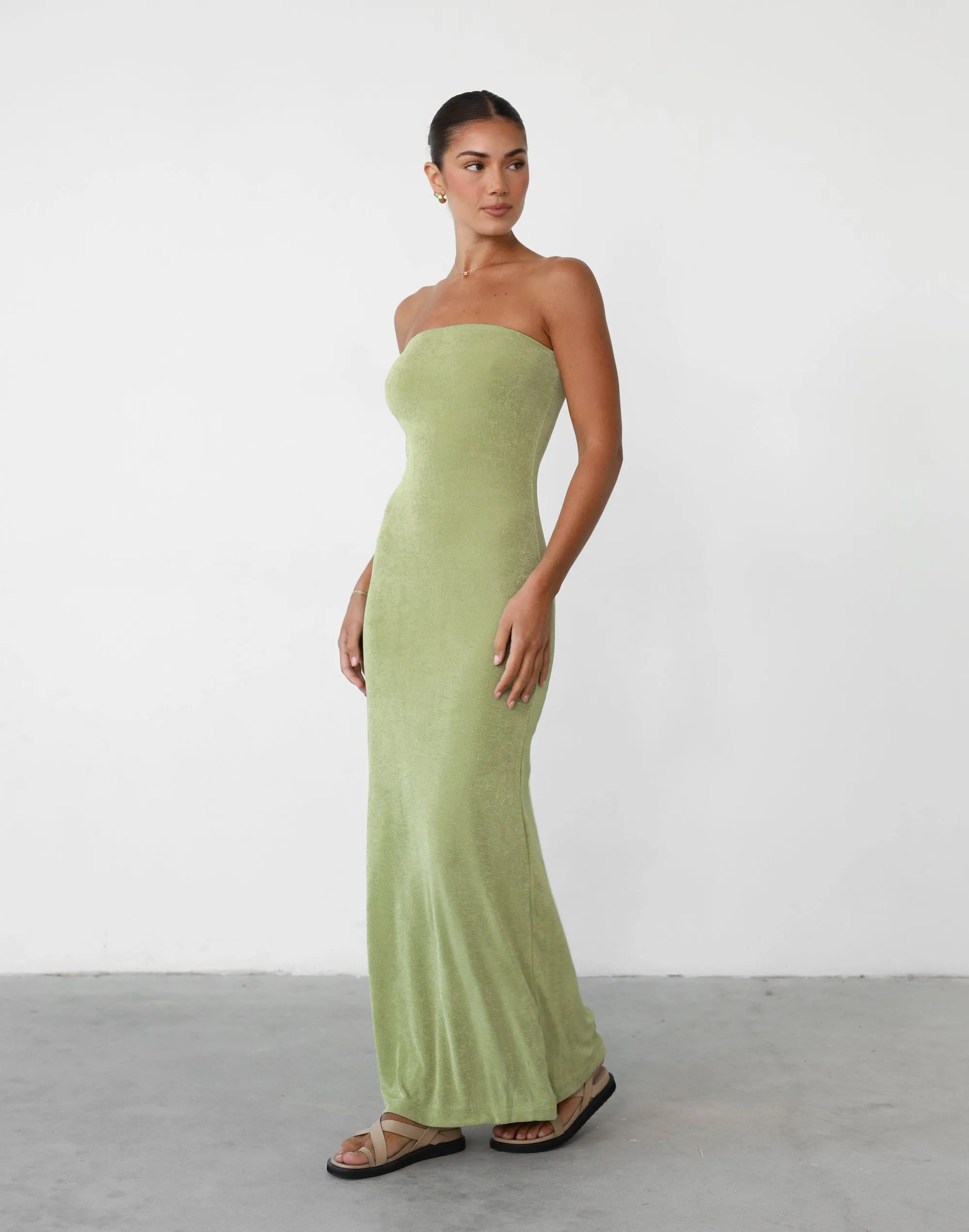 Abelle Maxi Dress (Lime)