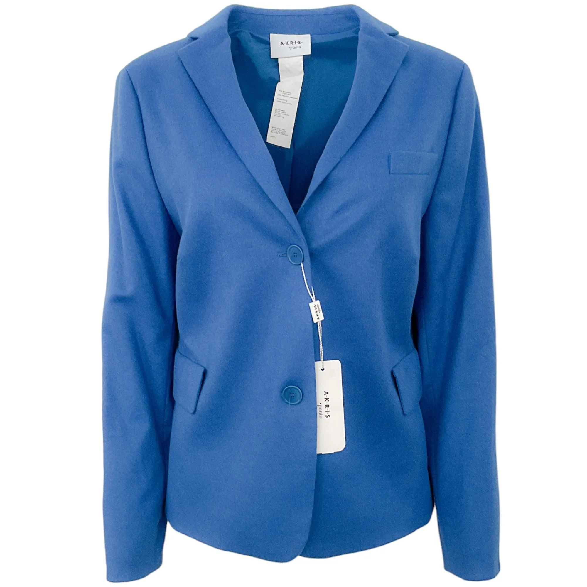 Akris Punto Japan Blue Wool / Cashmere Blazer