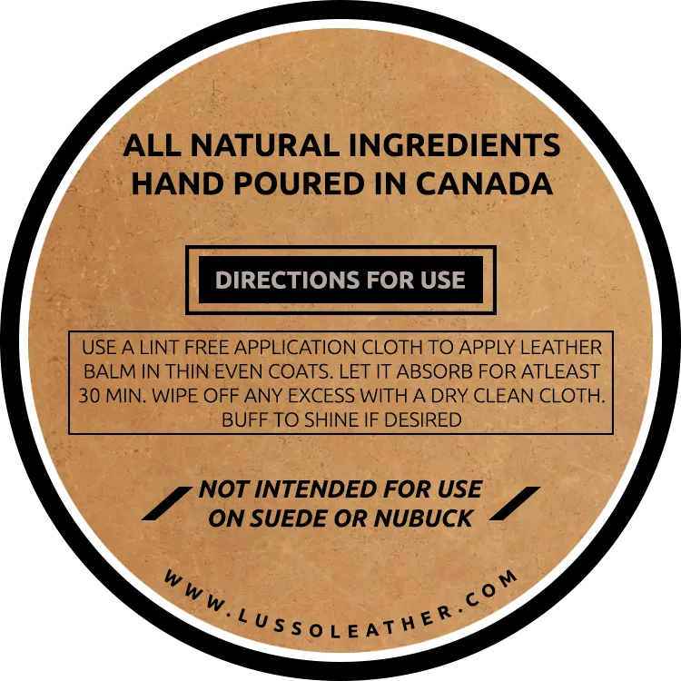 All Natural Leather Balm and Conditioner