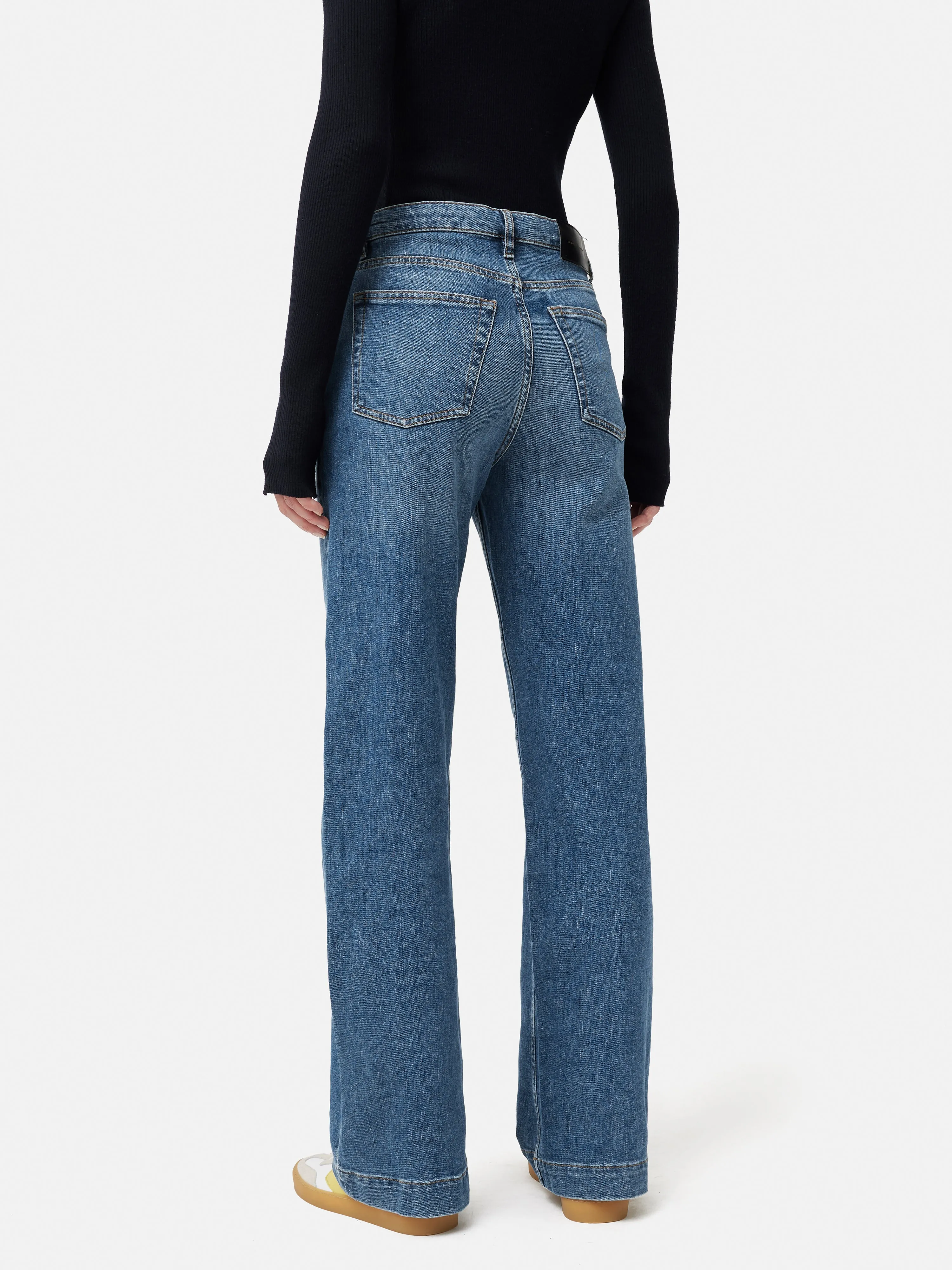 Balfour Long Wide Leg Jean | Vintage Mid Blue