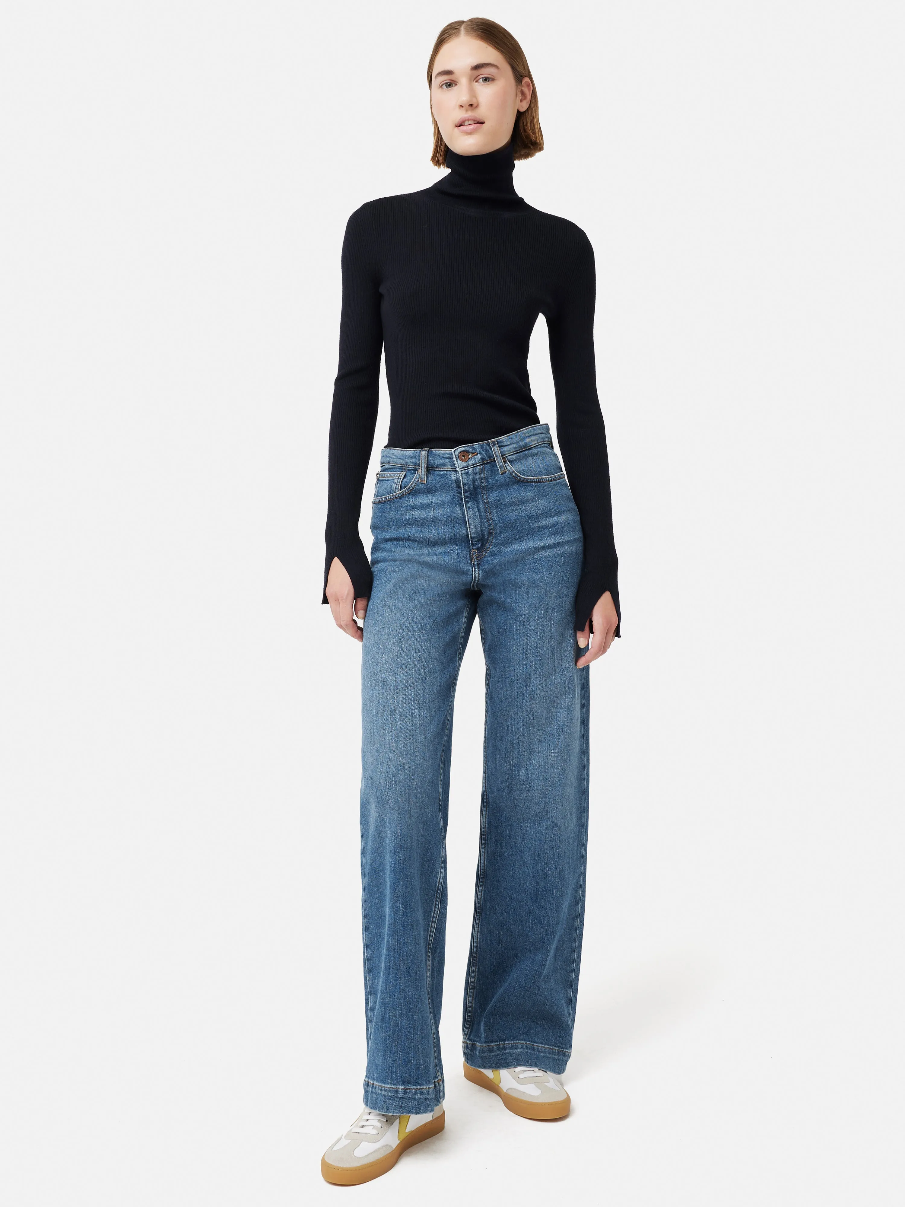 Balfour Long Wide Leg Jean | Vintage Mid Blue