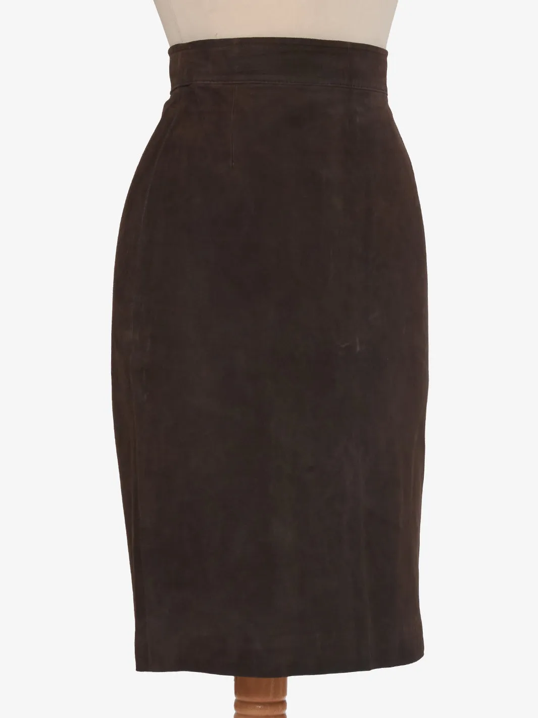 Brown Suede Vintage Skirt