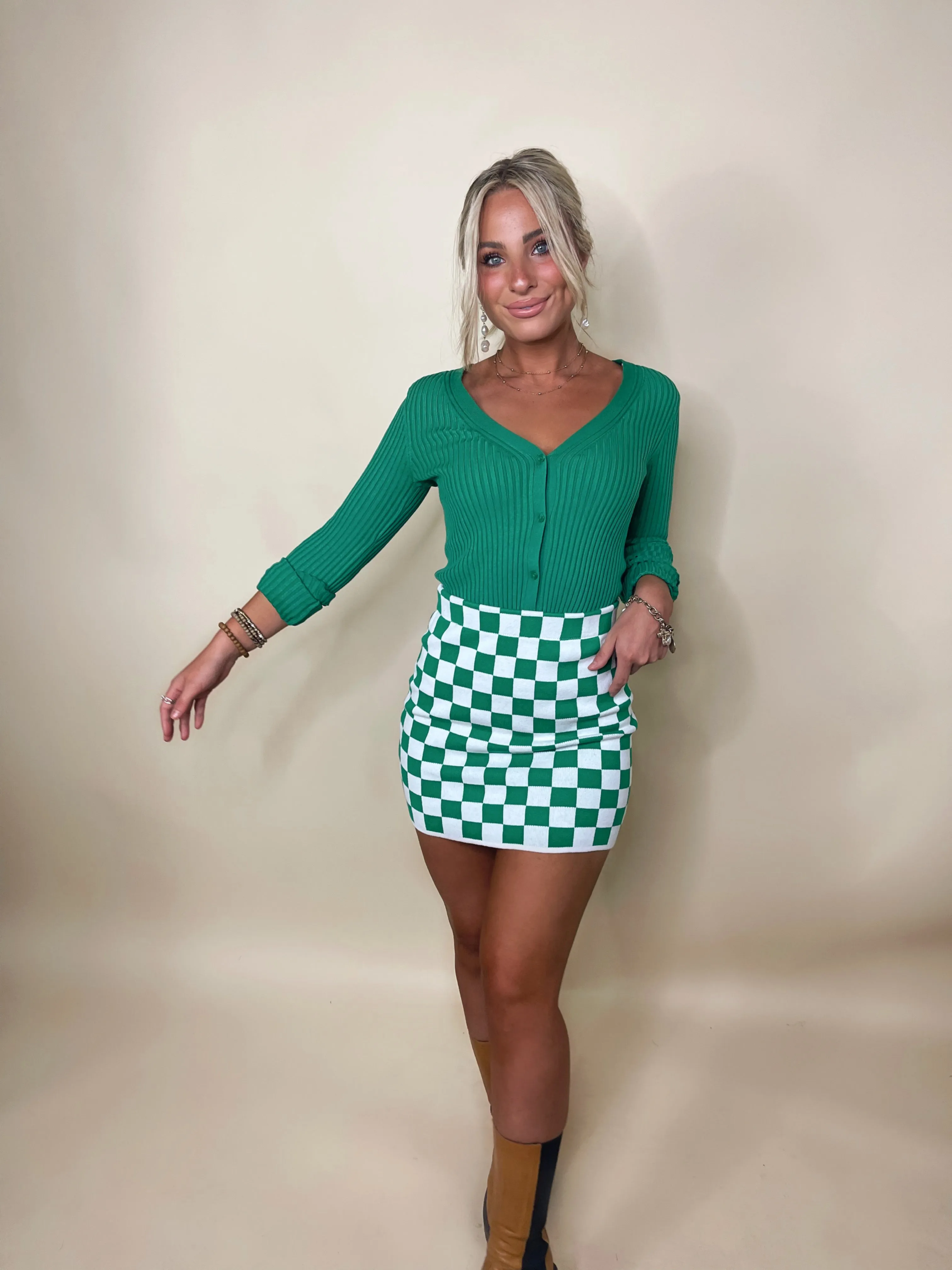 Camden Checkered Mini Skirt