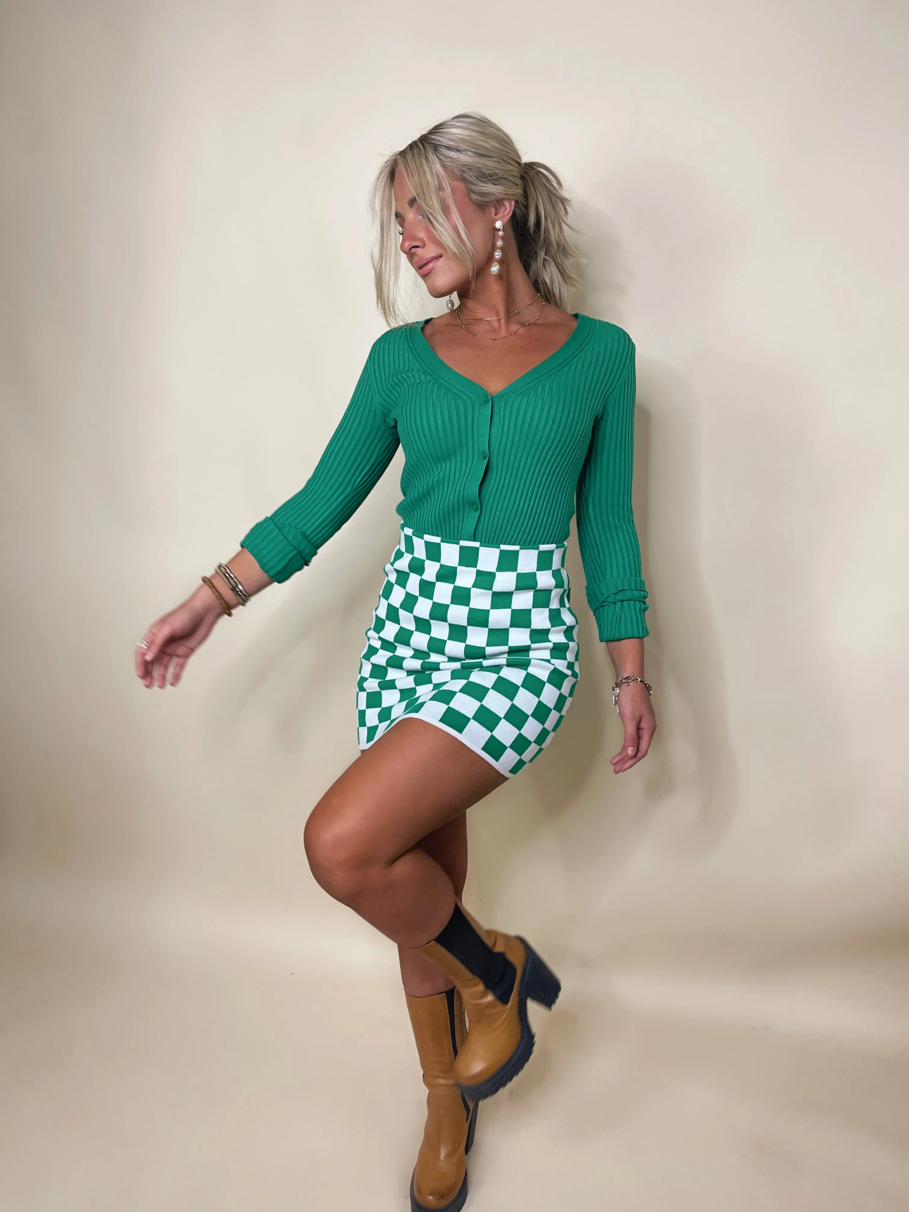 Camden Checkered Mini Skirt