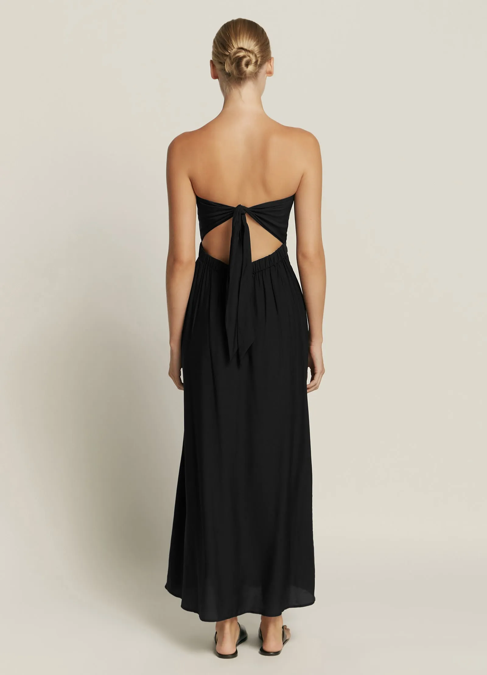 Casa Lucia Bandeau Maxi Dress - Black