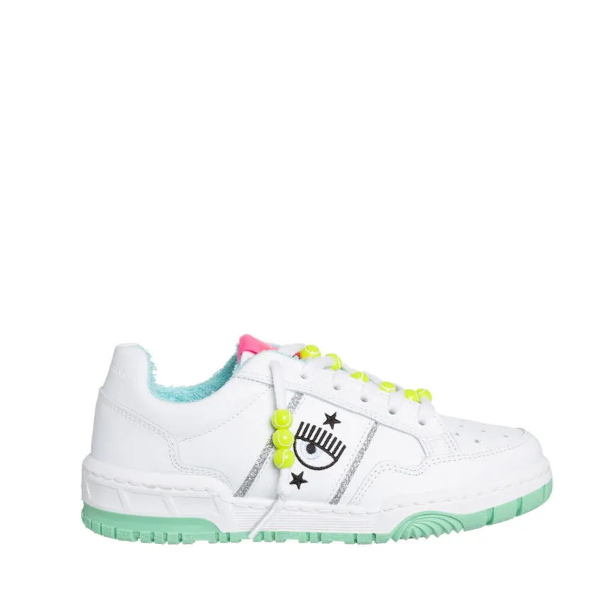 CHIARA FERRAGNI SNEAKERS CF3112 TENNIS BIANCO