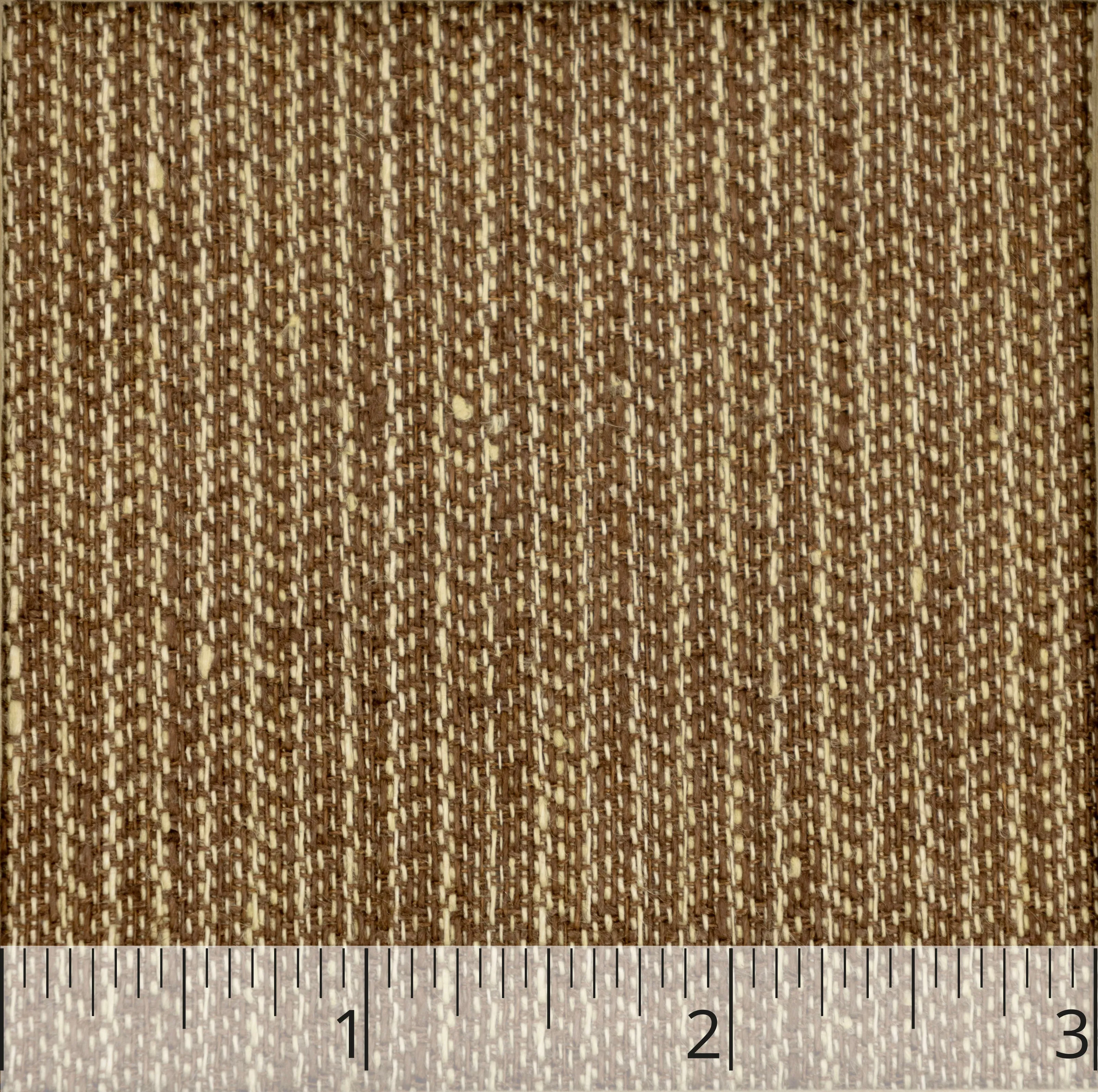 Chocolate & Natural Herringbone Linen Ticking - $16.00 yd.