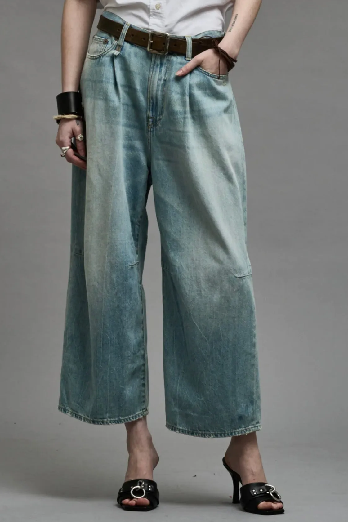 CROP WIDE LEG JEAN