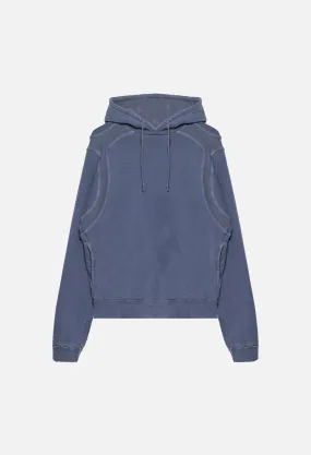 Cross Thermal Hoodie / Washed Cadet