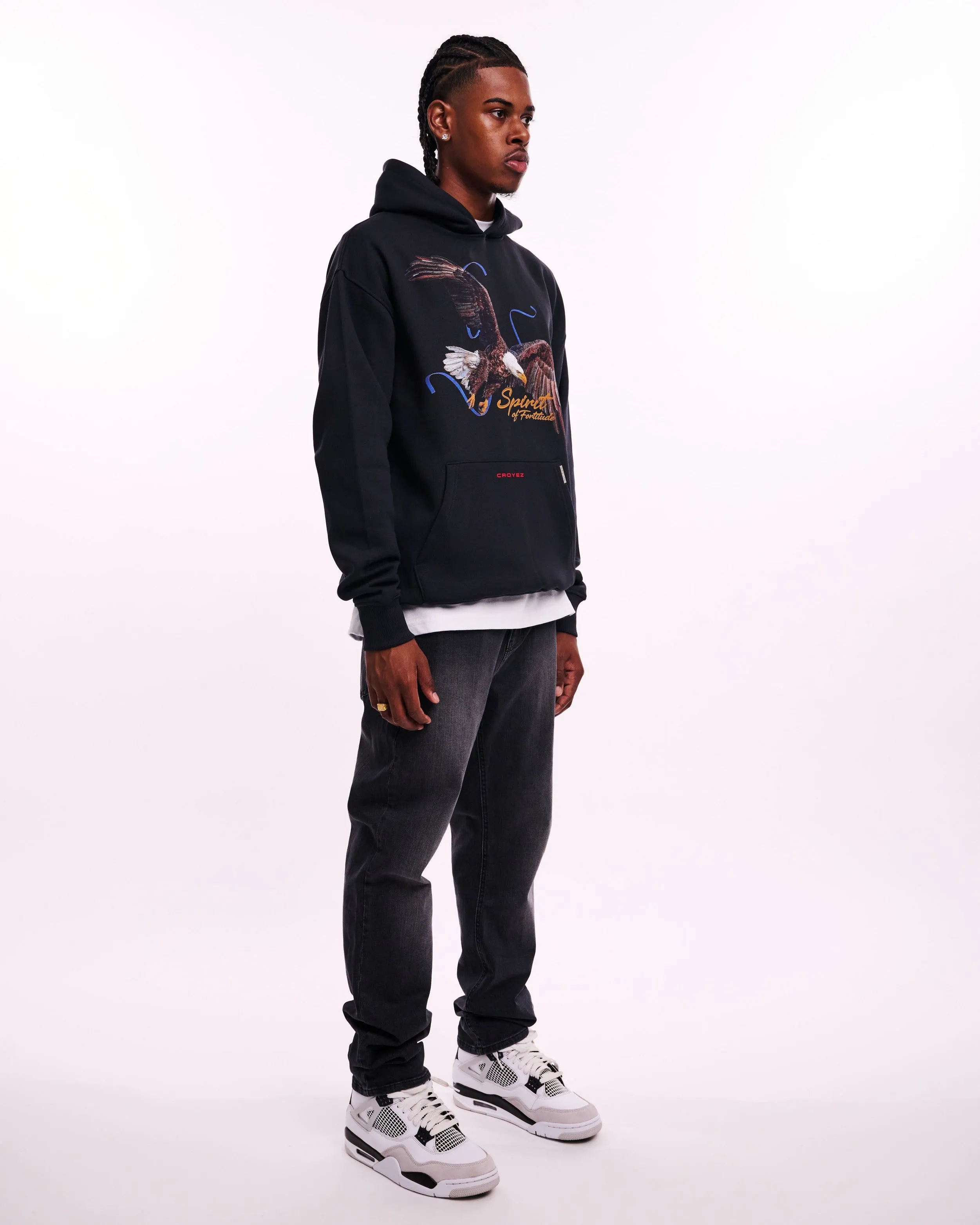 CROYEZ SPIRIT OF FORTITUDE HOODIE - BLACK