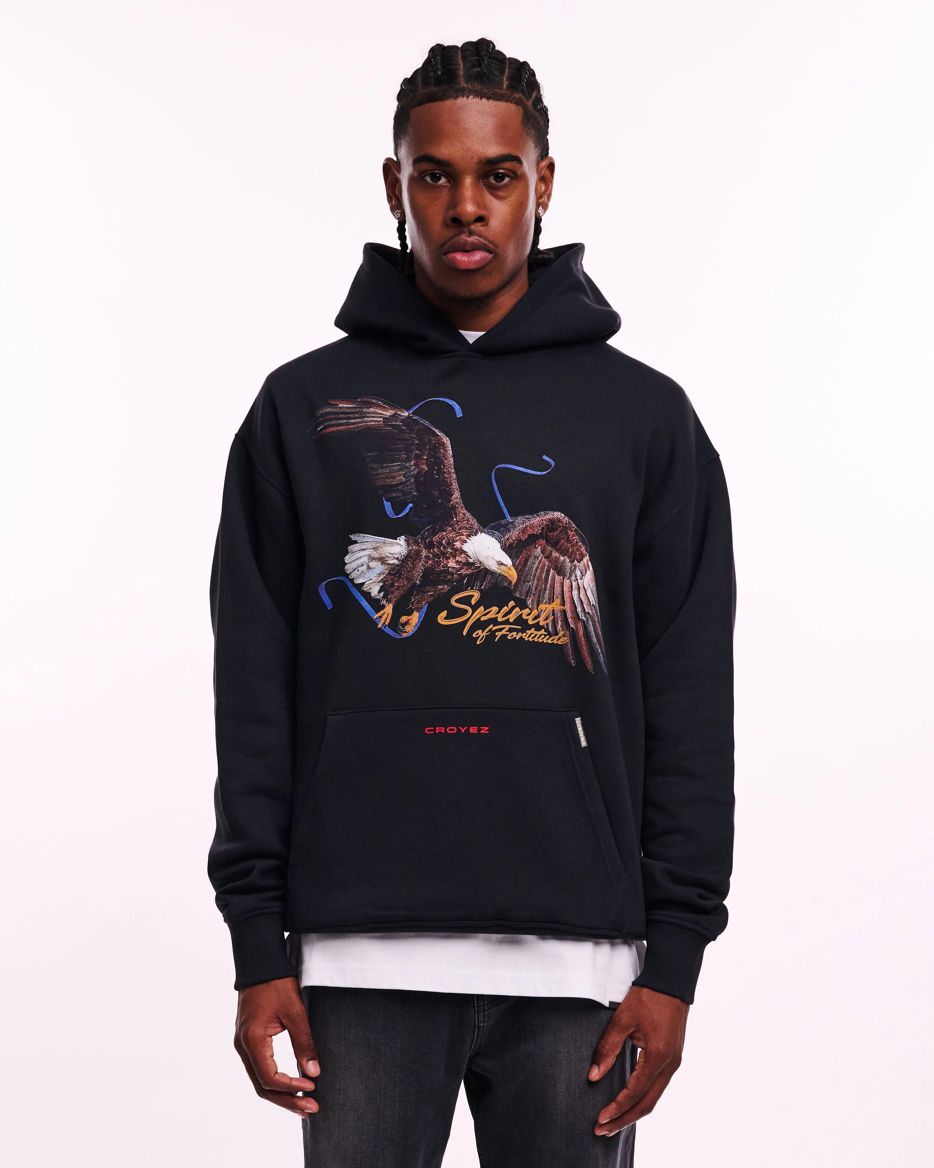 CROYEZ SPIRIT OF FORTITUDE HOODIE - BLACK