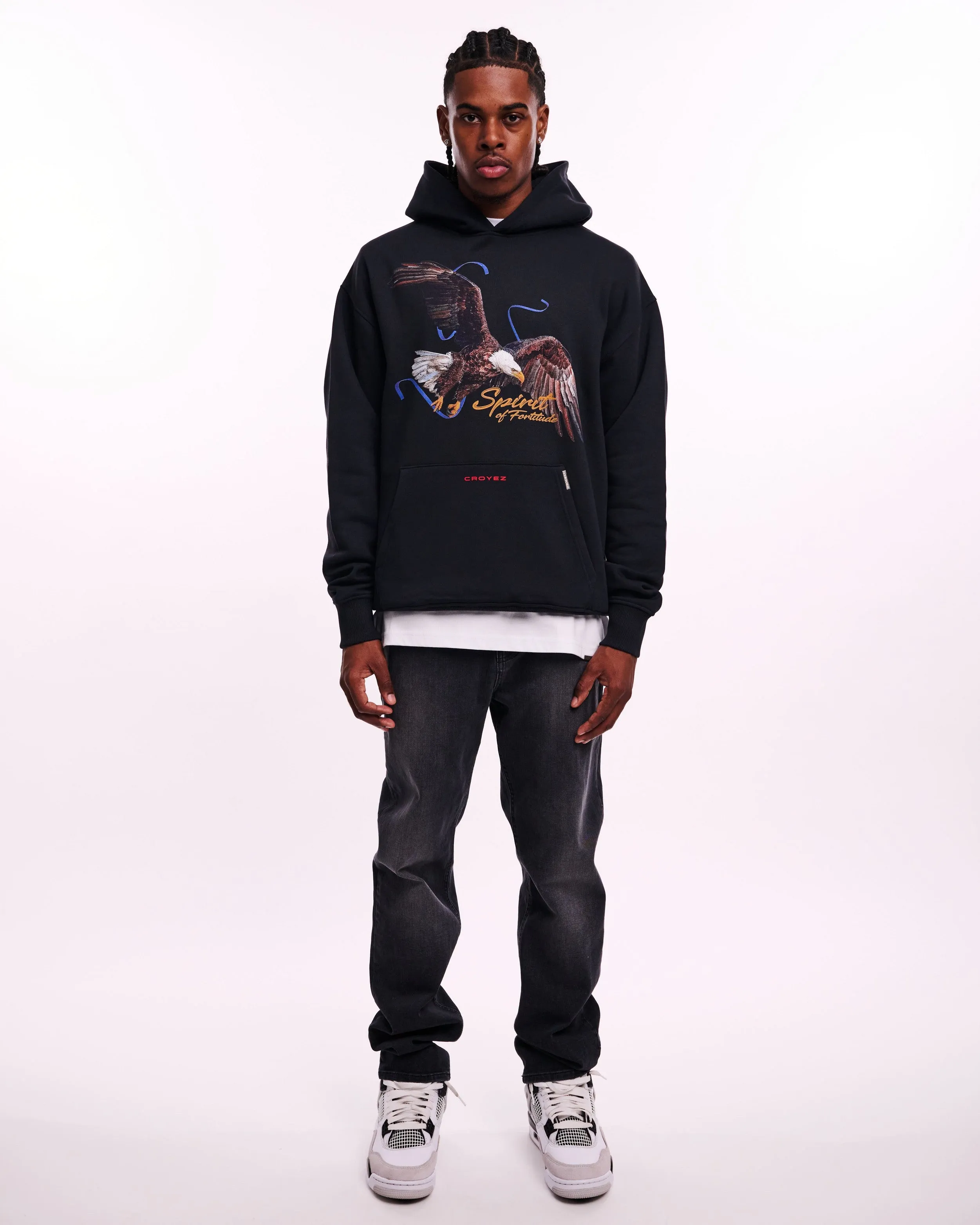 CROYEZ SPIRIT OF FORTITUDE HOODIE - BLACK