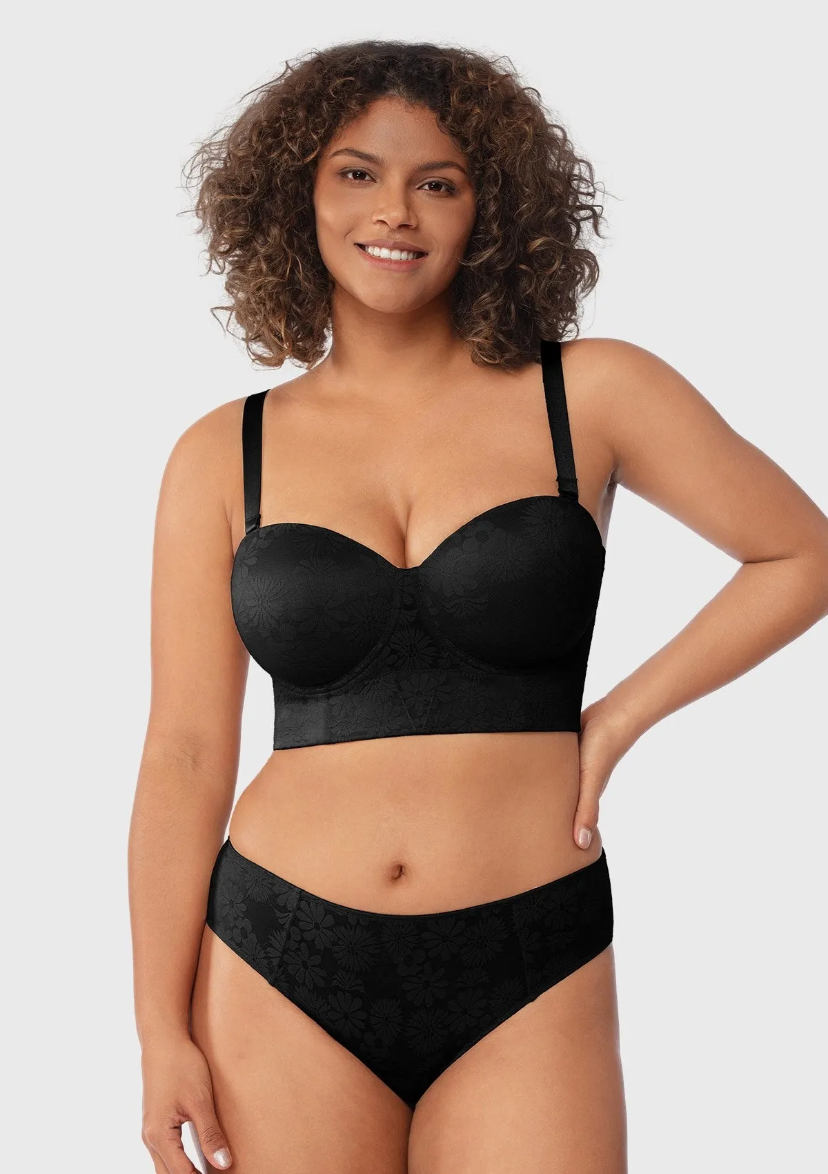 Daisy Strapless Longline Full Coverage Underwire Bra