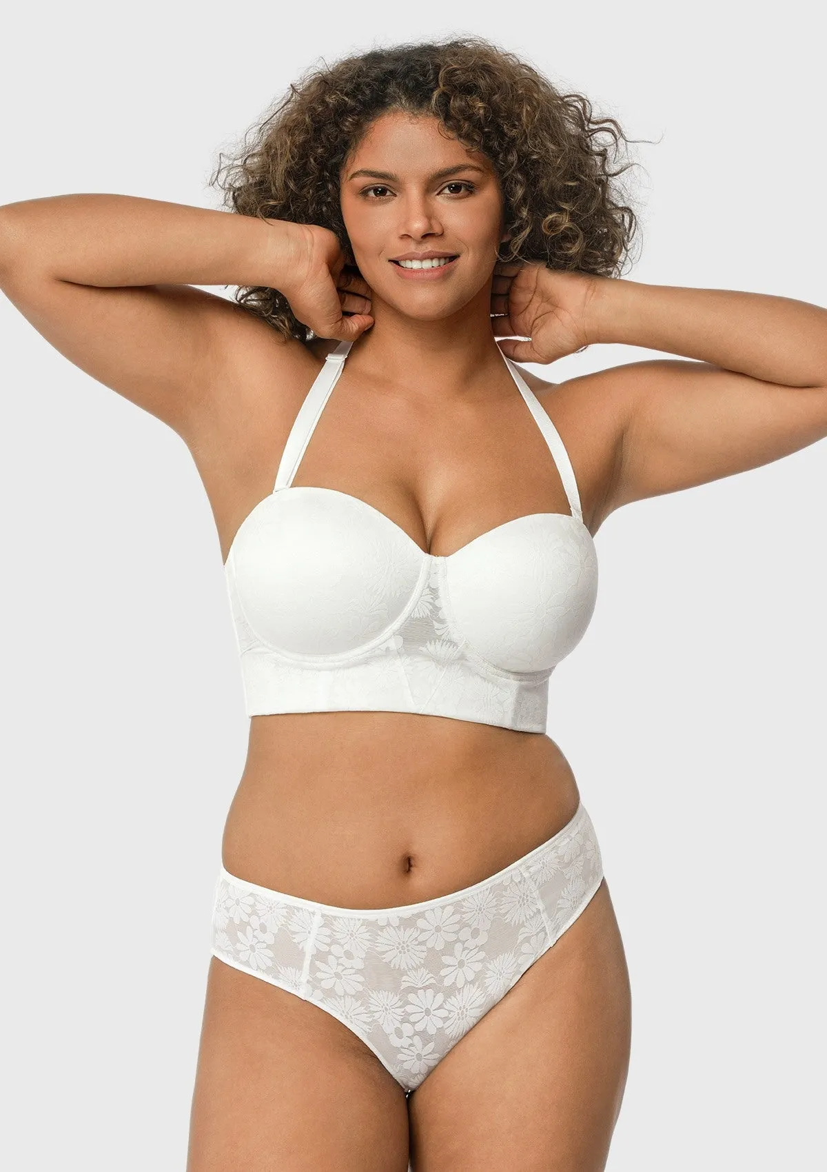 Daisy Strapless Longline Full Coverage Underwire Bra