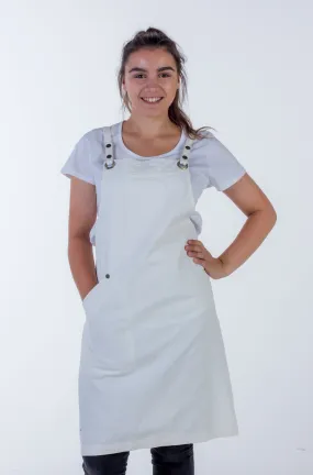 Denim apron Ivory fitzroy