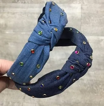 Denim Knot Headband