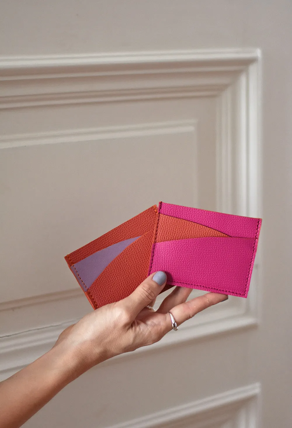 Dune Cardholder - Azalea Pink - Orange