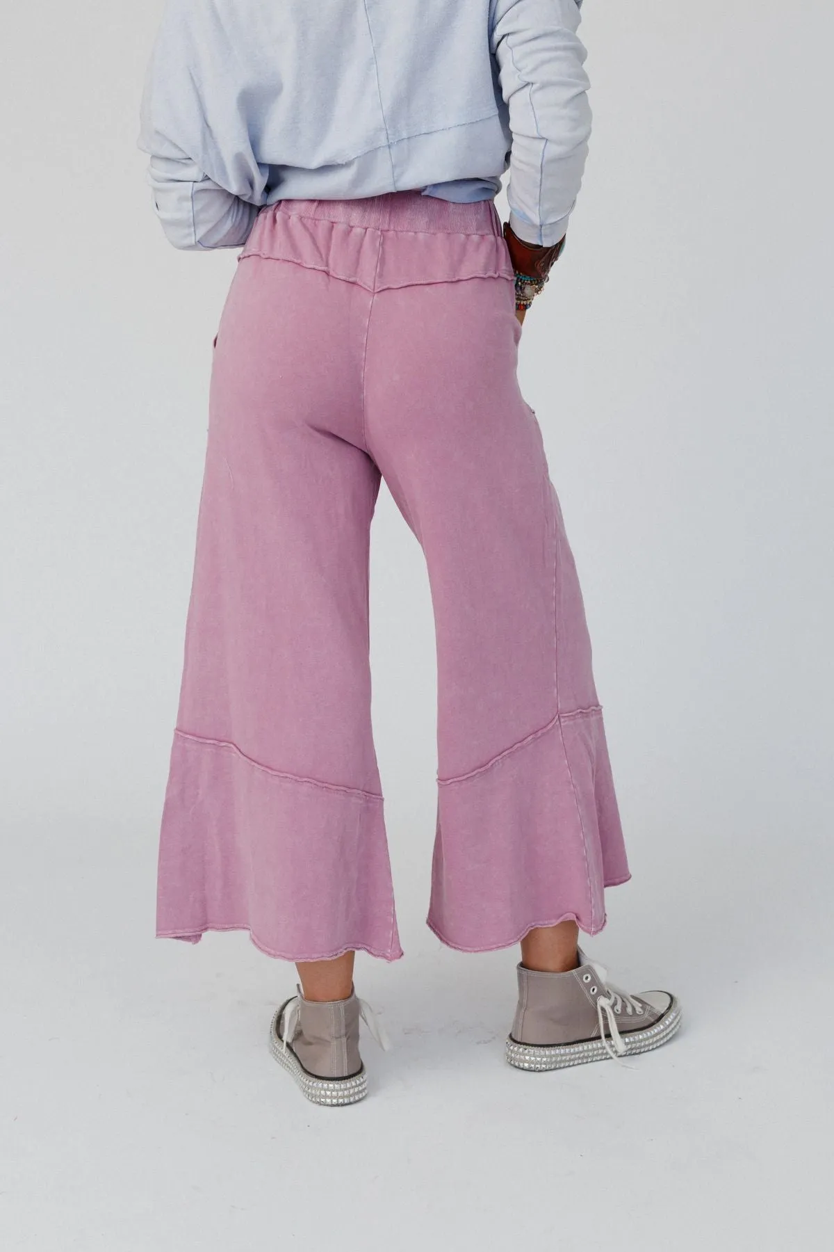 Feeling Good Wide Leg Pant - Rose