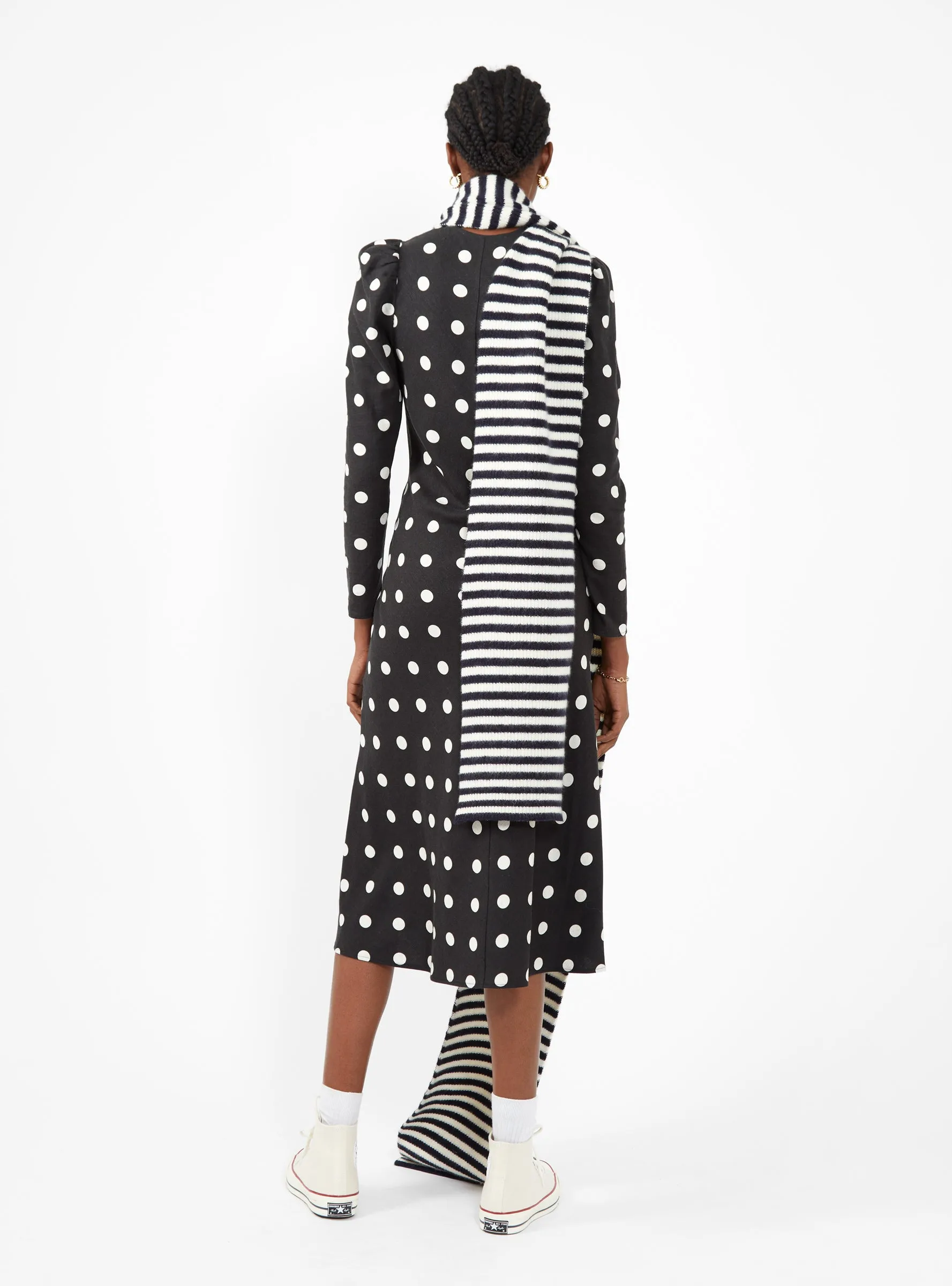 Florence Dress Black & White Polka Dot