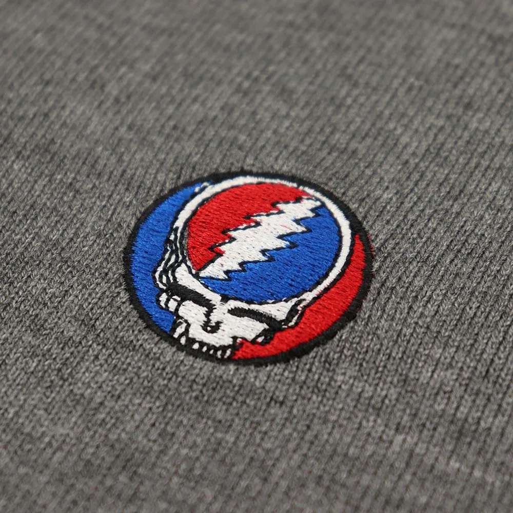 Grateful Dead | V Neck Sweater | Steal Your Face in Grey