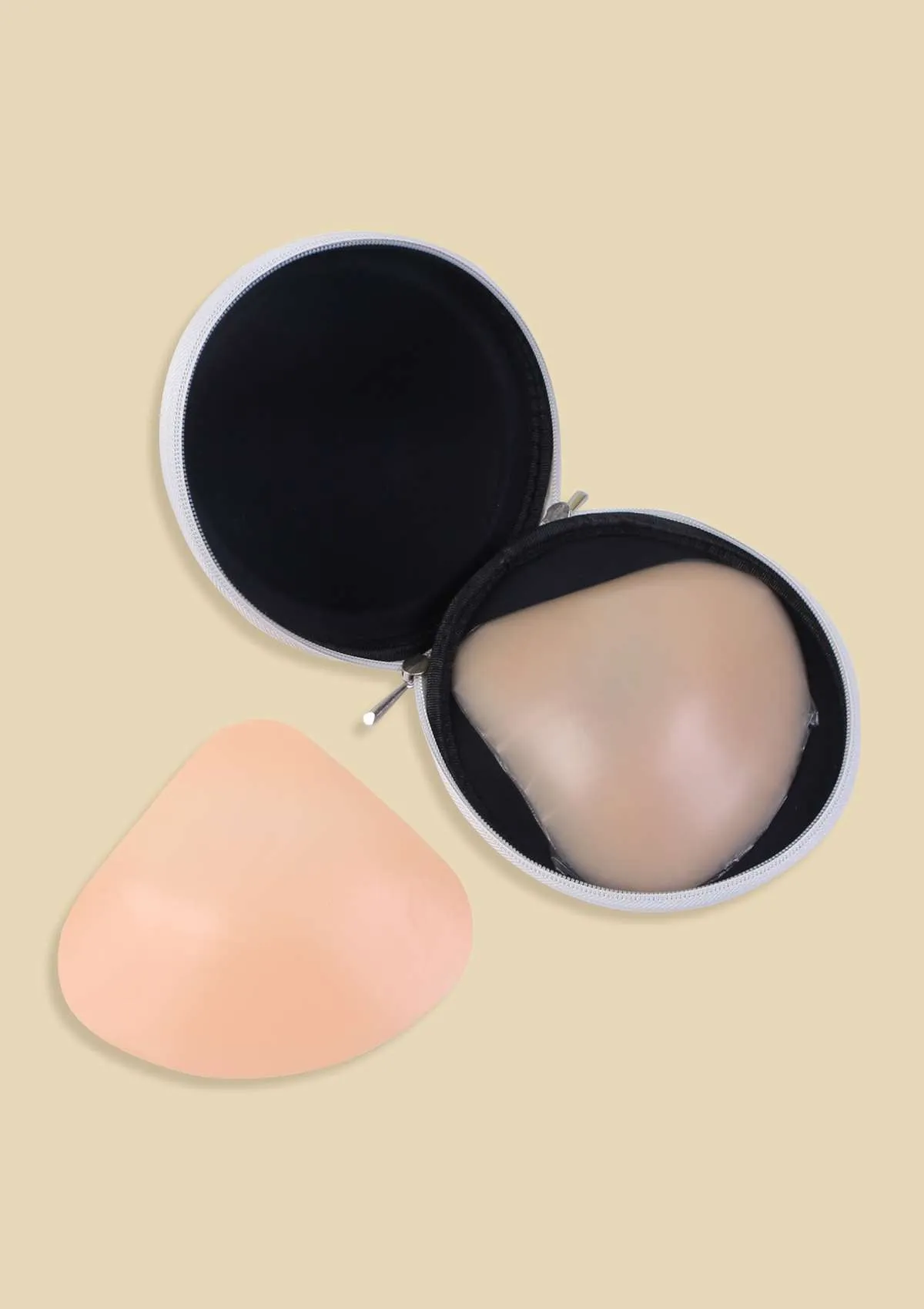 HSIA Reusable Beige Invisible Breast-Lifting Silicone Pasties 2 Pack