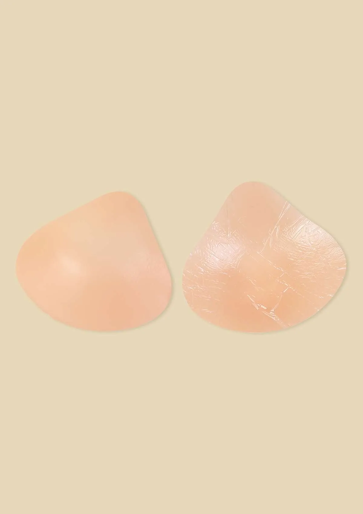 HSIA Reusable Beige Invisible Breast-Lifting Silicone Pasties 2 Pack