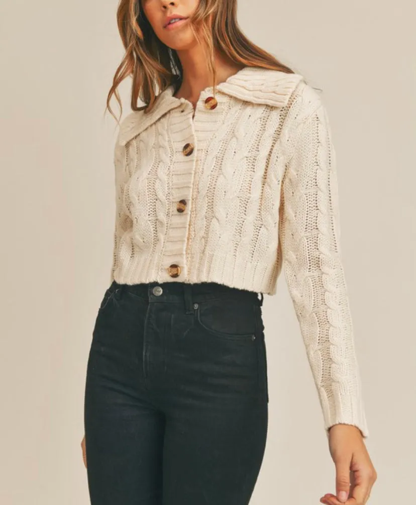 Jenna crop cardigan