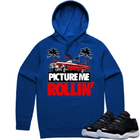 Jordan 11 Low Space Jam 11s Hoodie to Match - RED PMR