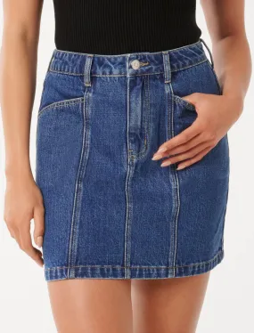 Kaylie Denim Mini Skirt