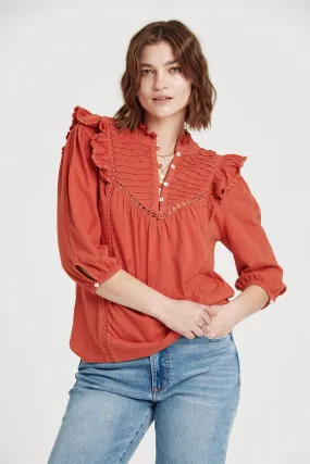 Kendall Pleated Yoke Top