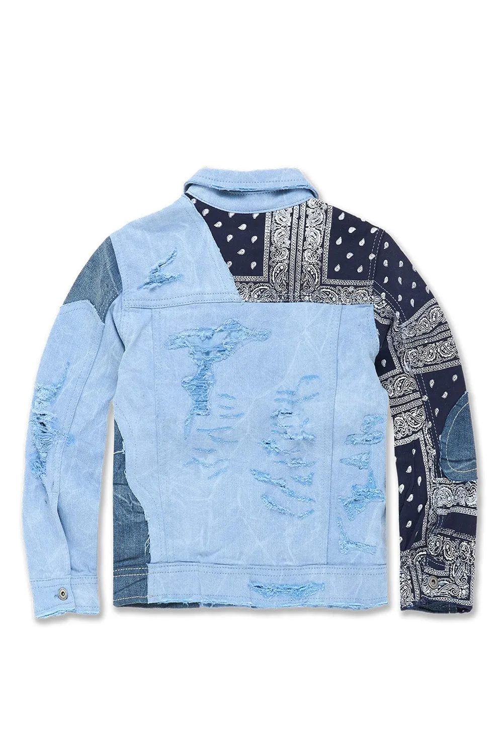 Kids Paisley Denim Trucker Jacket (Colts)