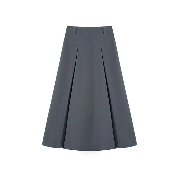 Long Pleated Skirt