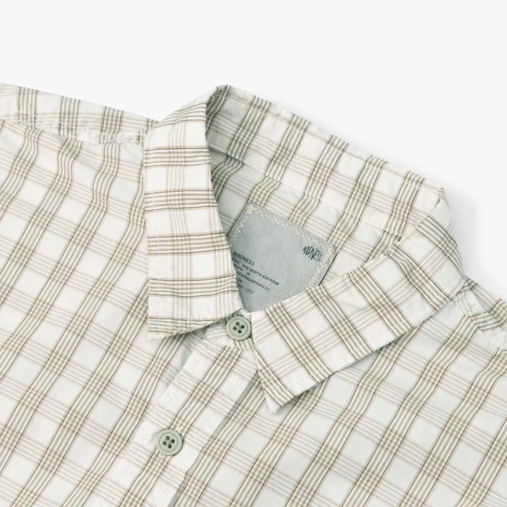 MADNESS MADNESS CHECKED SHIRT-CREAM