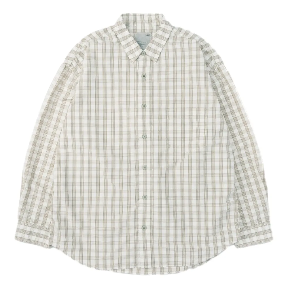 MADNESS MADNESS CHECKED SHIRT-CREAM