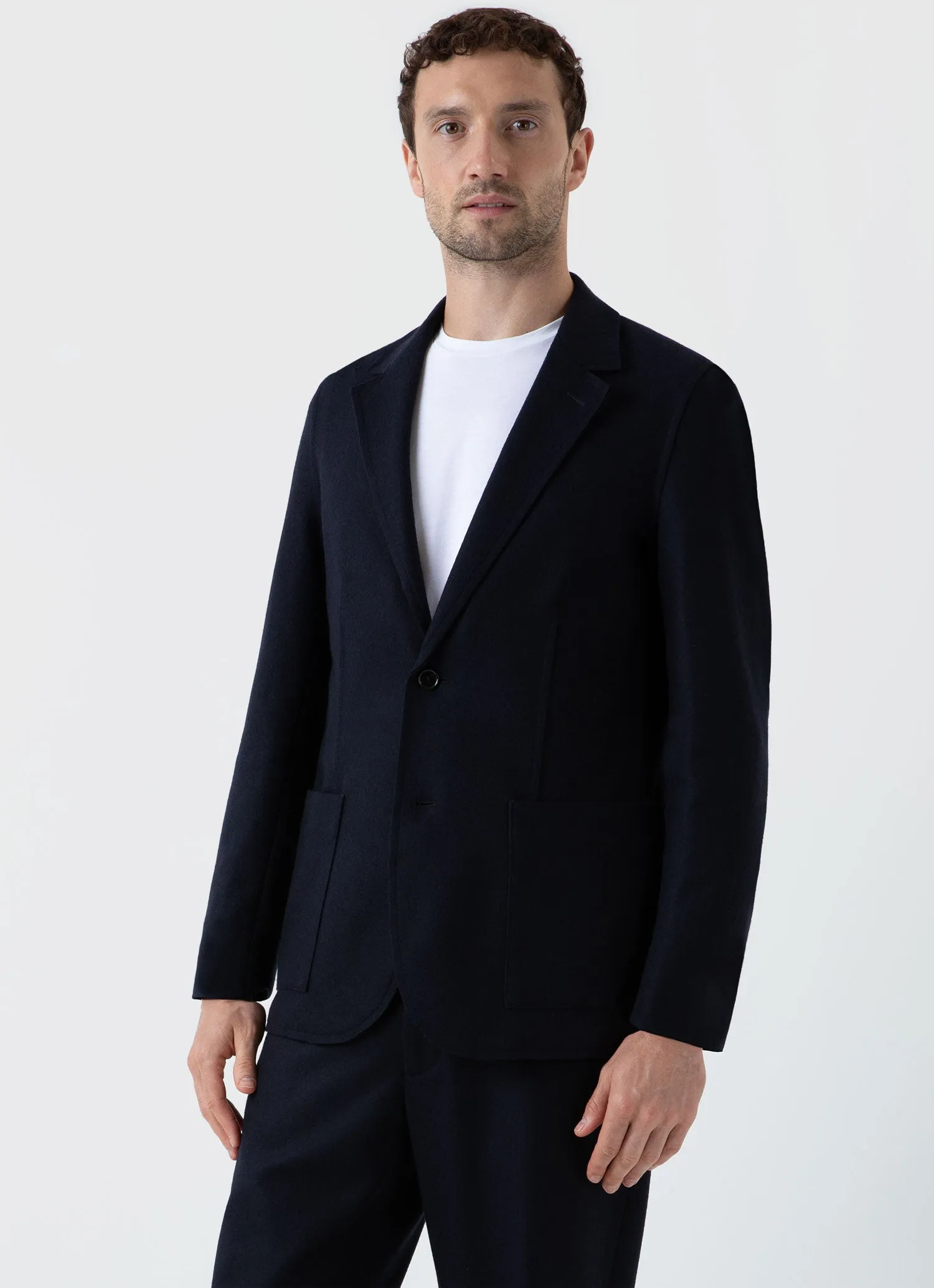 Men's Sunspel x Casely-Hayford Suit Jacket in Navy