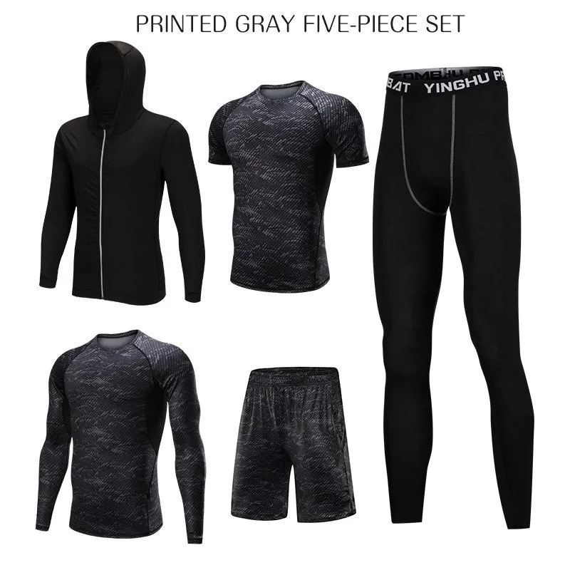 Men's Tracksuit Sports Suit Gym Fitness Compression Clothes