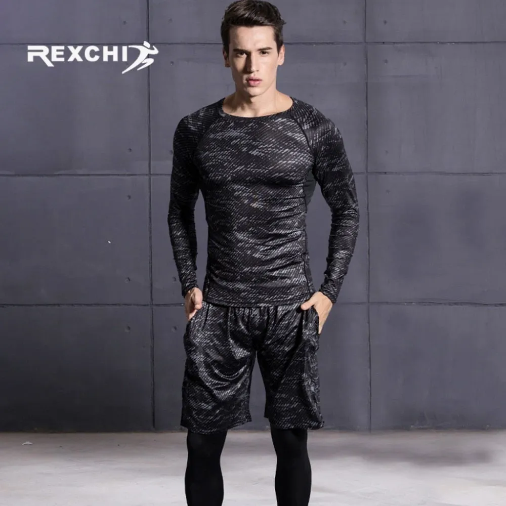 Men's Tracksuit Sports Suit Gym Fitness Compression Clothes