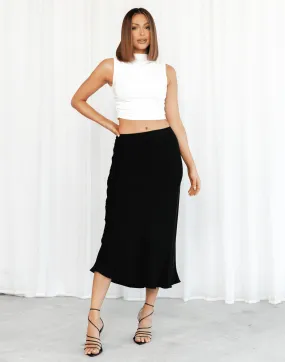 Mimi Midi Skirt (Black)