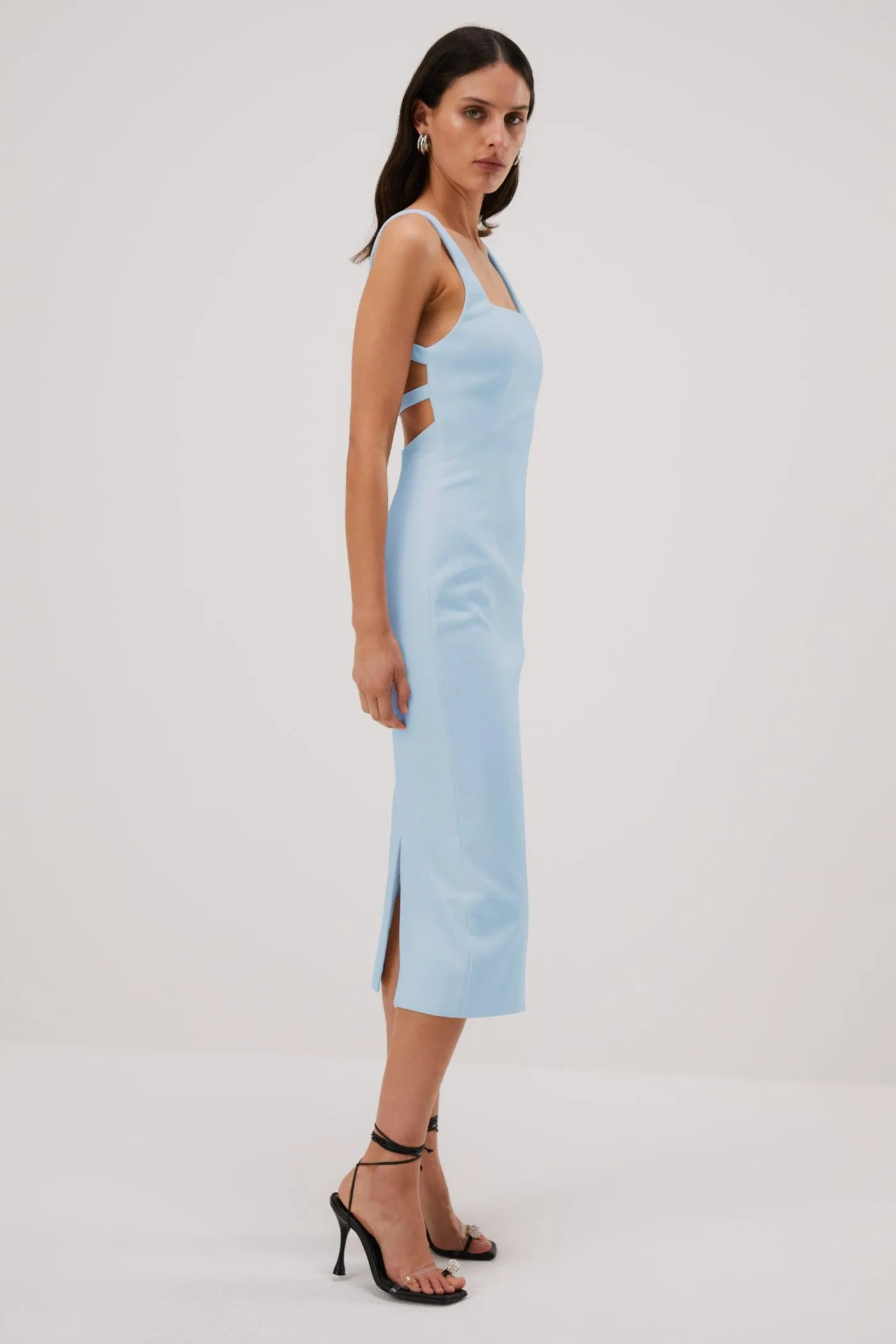 Misha Beck Bonded Midi Dress - Sky Blue