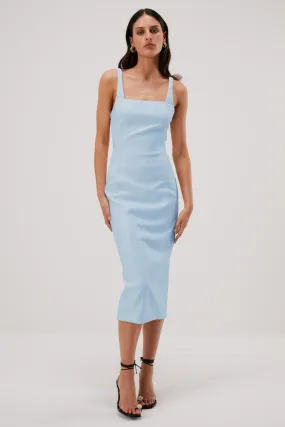 Misha Beck Bonded Midi Dress - Sky Blue