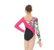 Mondor 7887 Vivid Heart Youth 8-10 LS Gym Leotard