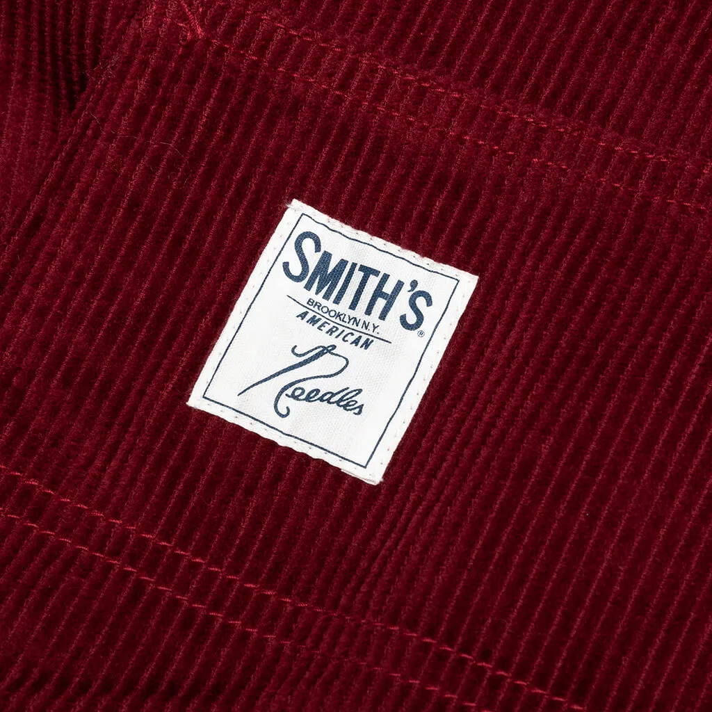 Needles x SMITH'S Painter Pant 8W Corduroy - Red