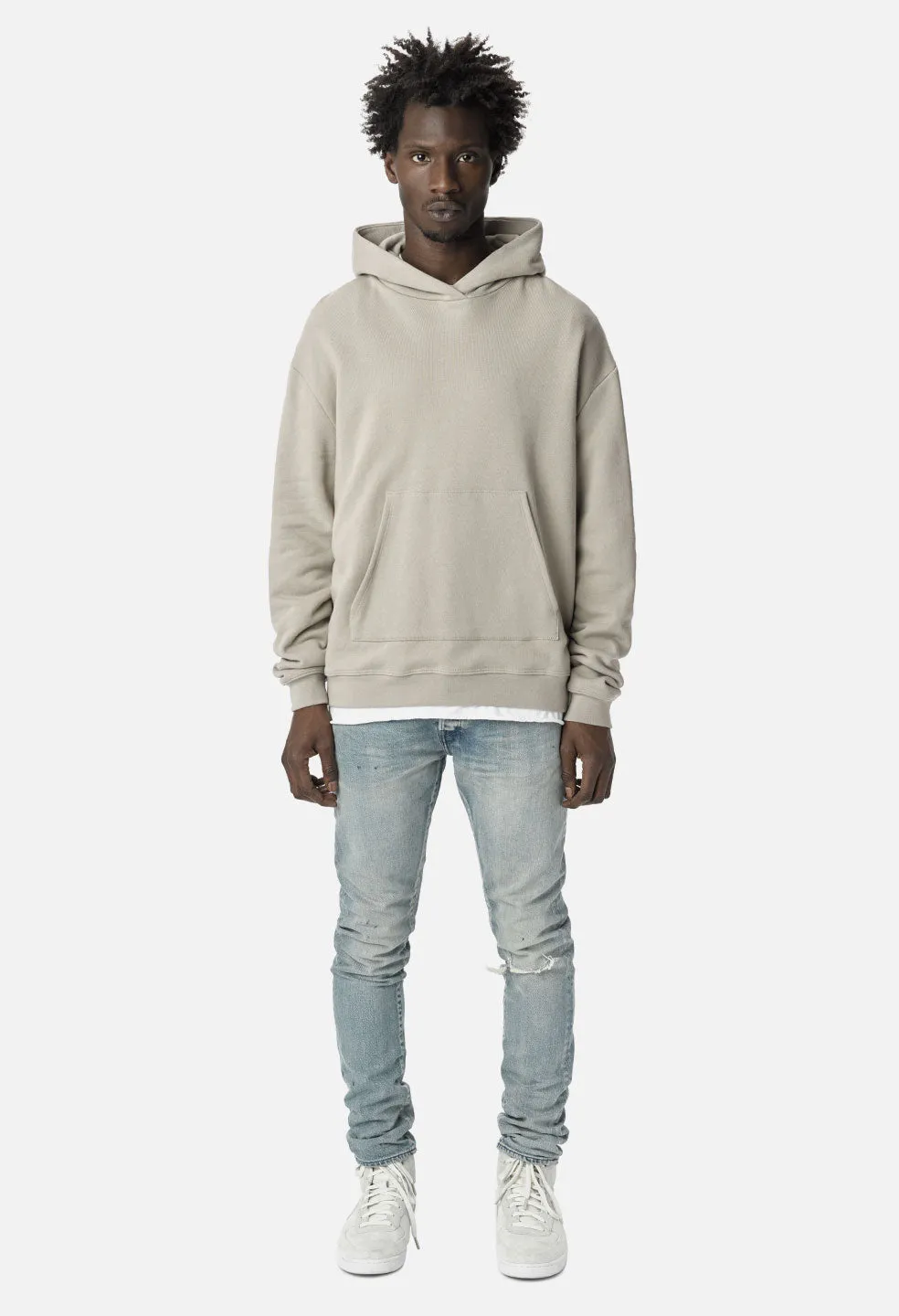 Oversized Cropped Hoodie / Mojave