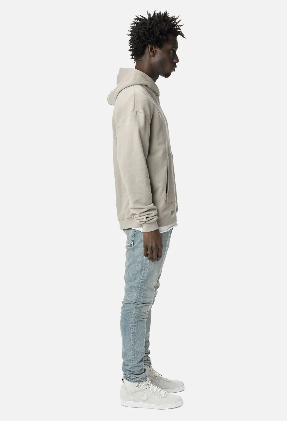 Oversized Cropped Hoodie / Mojave