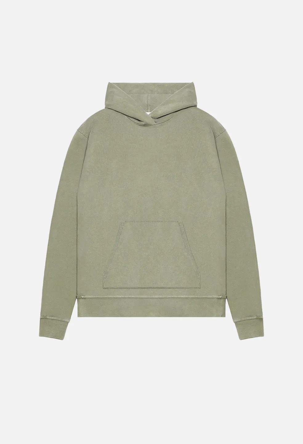 Oversized Cropped Hoodie / Sage