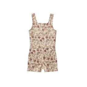 Rylee & Cru Bloom Malibu Bodysuit - Pink Floral Dive