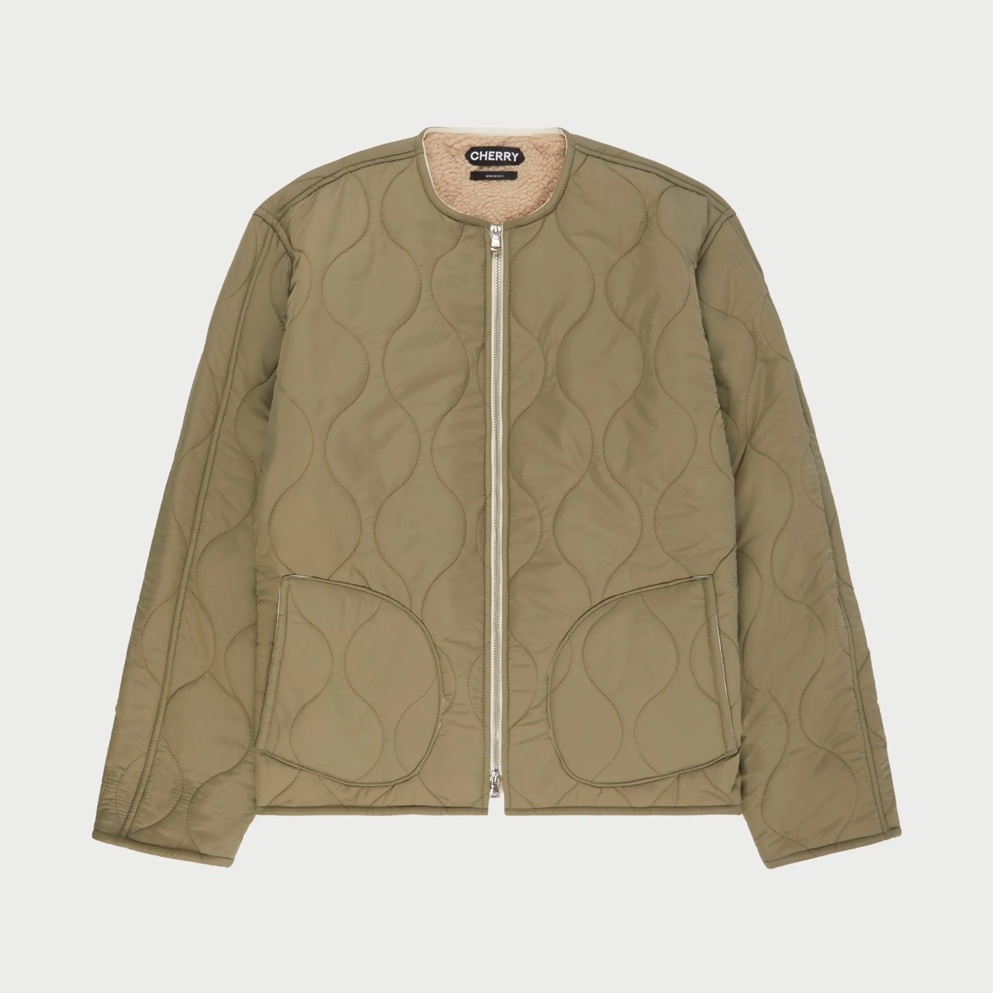 Quilted Shell Jacket (Green)